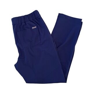 FIGS Scrub Trousers Women Large Navy‎ Blue Drawstring Medical Pants